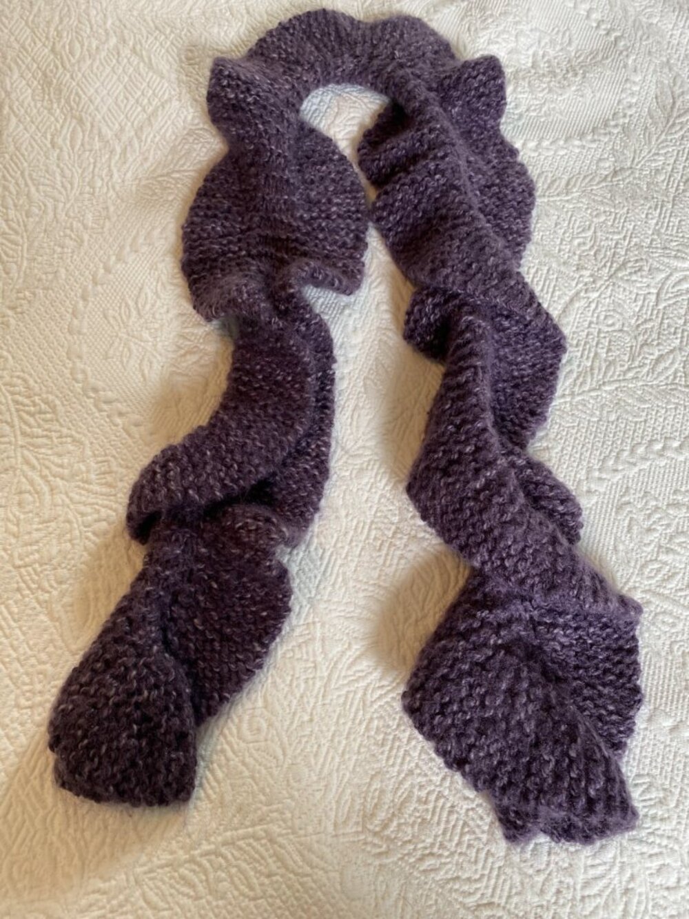 Handmade Dark Purple Scarf